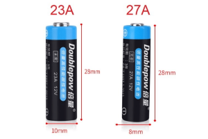 27a bateria vs 23a Bateria: tamanhos diferentes, mesma energia