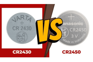 CR2430 vs CR2450 Bateria: tamanho, características da bateria, aplicações