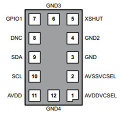 Pinout VL53L1X