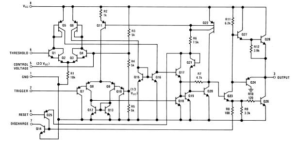 LM555 Functional Block Diagram